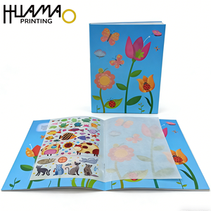 Custom Kids Early Education Sticker Book Cartoon <b>Pattern</b> Reusable Stickers for Learning DIY Craft Wholesale - Product Image 3