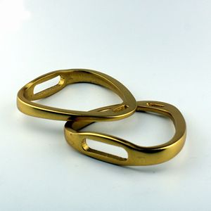 Equipo ecuestre de construcción Premium Estribos para carreras de caballos Estribos para montar a caballo de estilo inglés cómodos de aluminio - Product Image 1