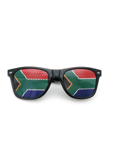 Unisex Fashionable South African Flag <b>Mirrored</b> <b>Plastic</b> Sunglasses Sports Novelty Shades Gift National Souvenir - Product Image 1