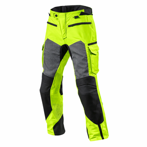 Pantalon de moto d'été avec impression par sublimation, empiècements ventilés, zone genouillère renforcée, cuir à motifs à détection par aiguille - Product Image 1