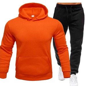 Men's New Solid Color Fleece Hoodie Tracksuit XS Zip Collar Sportswear Jogger Casual Sweatershirts Sweatpants Streetwear Winter - Product Image 5