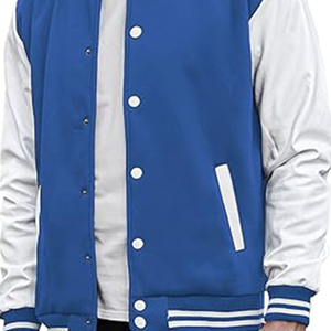 Chaqueta universitaria de gran tamaño para hombre 2025, Jersey informal, Mangas de cuero completas, soporte a prueba de viento, letras personalizadas para escuela secundaria - Product Image 3