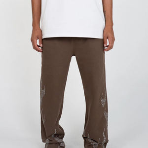 Nuevo Conjunto Deportivo de Invierno para Hombre con Capucha y Pedrería, 100% Algodón, Transpirable, Ligero, Totalmente Personalizable - Product Image 6