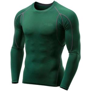 Men's Compression Fit MMA Rash Guard Grappling Training Four Way Stretch Seams Moisture Wicking Polyester/<b>Nylon</b> <b>Fabric</b> - Product Image 1
