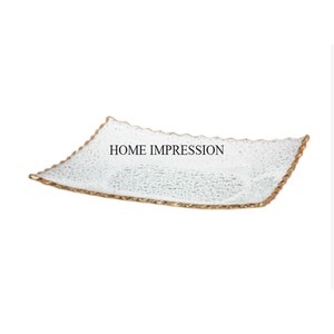 ถาดโลหะขัดเงาสีเงินมีสไตล์สวยงามพร้อมด้ามจับดีไซน์ดอกไม้และใบไม้สุดสร้างสรรค์ - Product Image 3