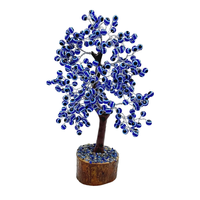 Pierre semi-précieuse mauvais œil cristal pierre précieuse arbre 300 perles cristal arbre Feng Shui Figurine pour la maison décorative
