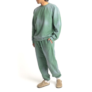 Ropa deportiva de gran tamaño de alta calidad con logotipo personalizado Sun Fade Sweat Suit Custom Plain Men Jogging Sweatsuit OEM ODM Service Design - Product Image 1