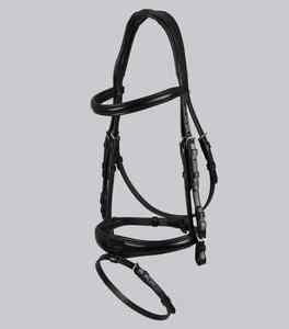 Bridon de cheval en cuir de qualité supérieure, style anglais, parfait pour l'équitation en plein air, le dressage, le saut d'obstacles et l'utilisation en écurie, bridon d'équitation - Product Image 2