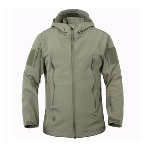 Wholesale Custom Waterproof Breathable Quilted <b>Canvas</b> <b>Jacket</b> for Men with Front Logo Position - Product Image 5