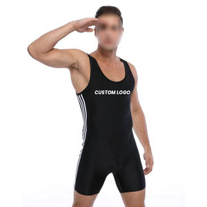 Wrestling <b>Suits</b> Black White Color New Arrival Customized Made Highest Quality Best Soft Touch Wrestling <b>Suits</b> - Product Image 1