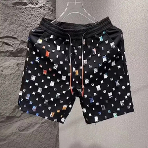 Pantalones cortos deportivos informales con logotipo personalizado para hombre, pantalones cortos de malla para hombre, pantalones cortos de secado rápido, novedad de 2025, conjunto corto de diseñador para hombre - Product Image 2