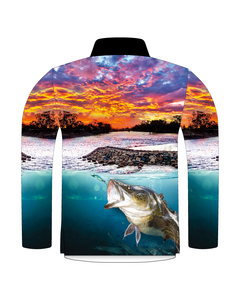 Camisetas de Pesca Sublimadas de Buena Calidad Hechas en Fábrica, Diseño Sublimado a Demanda del Cliente, Camisetas de Pesca Sublimadas - Product Image 4