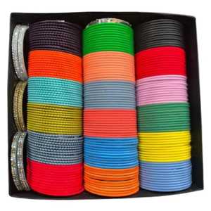 Colores personalizados de las mujeres Churian Sets Tasa de fábrica Venta caliente de las señoras Simple y bordado Chudiyan Set Mujeres - Product Image 3