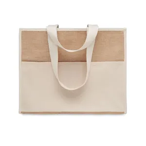 Sacs fourre-tout promotionnels personnalisés en jute Campo De Geli pour le merchandising - Product Image 4