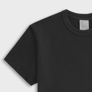 Ropa de Calle Moderna y a la Moda, Cómoda y Ligera, de Manga Corta y Cuello Redondo / Top Básico para Uso Diario, Fabricante Mayorista, Color Sólido - Product Image 3