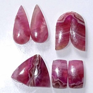 Par de cuarzo de calcita Rosa cobalto Natural de alta calidad, lote de mayorista indio exclusivo para la fabricación de joyas, piedras preciosas sueltas - Product Image 4