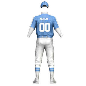 Jersey de béisbol de manga corta logotipo personalizable bordado liso poliéster ropa deportiva sublimación impresión uniformes gran oferta - Product Image 4