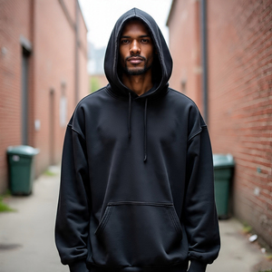 Sudadera con capucha de lana de poliéster y algodón 100% para mujer - Product Image 5