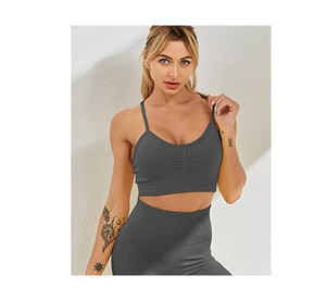 Vente en gros de vêtements de fitness pour femmes kit de vêtements de gym combinaison de survêtement lifting des fesses pour femmes ensembles de 4 pièces de yoga à manches longues - Product Image 6