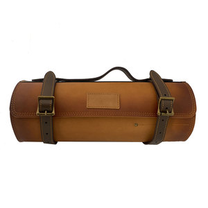 Rollo de cuchillo de cuero genuino con logotipo personalizado, bolsas de cuero cómodas y elegantes, novedad, venta directa de fábrica - Product Image 1