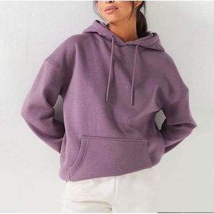 Service OEM Sweats à capuche et sweat-shirts pour femmes poids lourd personnalisés Sweats à capuche pour femmes en coton molletonné avec broderie vintage imprimée - Product Image 1