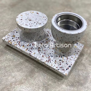 Quemador de Incienso Mabkhara de Madera Hecho a Mano, Juego de Mubkhar, Soporte Tradicional Árabe para Oud y Bakhoor, para Fragancia del Hogar y Regalos - Product Image 1