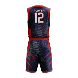 Ensemble d'uniformes de basket-ball sur mesure au meilleur prix à séchage rapide uniforme de basket-ball pour hommes confortable sur mesure - Product Image 2