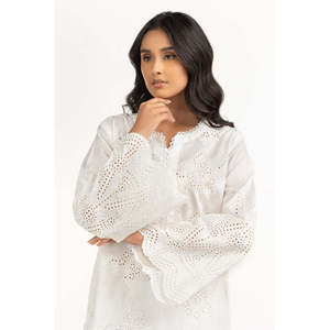 Salwar Kameez brodé en cambric Schiffli, style pakistanais, pour occasions spéciales, avec dupatta IPSD-44486 - Product Image 2