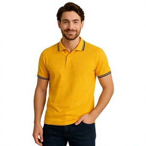 Camiseta Polo Básica de Manga Corta para Hombre, Nueva Temporada, Lisa, Personalizable en Color, Varias Tallas, Fabricante de Ropa OEM ODM - Product Image 1