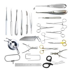 Nuevo Juego de Instrumentos de Acero Reutilizables para Amputación, 23 Piezas, Instrumentos Quirúrgicos Ortopédicos Generales Manuales, Kits de Cirugía Debonairii - Product Image 1