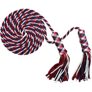 Cordon de drapeau américain tressé tricolore USA TOP FLAGSINC avec pompon, 108 pouces, accessoire d'affichage intérieur pour mât de drapeau - Product Image 3