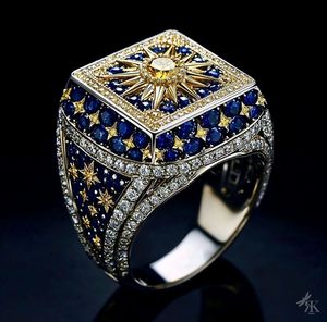 Bague de fiançailles Hip Hop personnalisée en moissanite et diamant, plaquée or 18 carats, certifiée IGI - Product Image 3