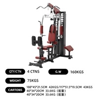 Máquina Smith Multifuncional para Gimnasio en Casa, Prensa de Piernas, Polea Lateral, Entrenamiento de Brazos y Espalda, Estación Individual de Acero con Funciones de Fuerza