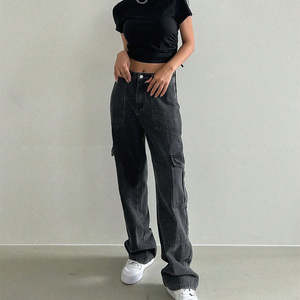 กางเกงยีนส์เอวสูงสำหรับผู้หญิงกางเกงยีนส์ระบายอากาศได้ดีใหม่เสื้อผ้าฤดูร้อนเทคนิคซักได้ - Product Image 6