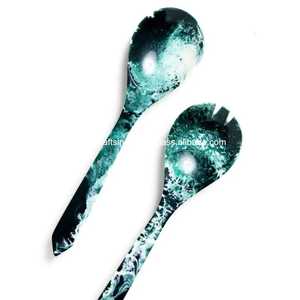 Herramientas de resina para ensaladas hechas a mano: cuchara Tenedor de alta calidad para mesa de cocina casera para proveedores indios - Product Image 4