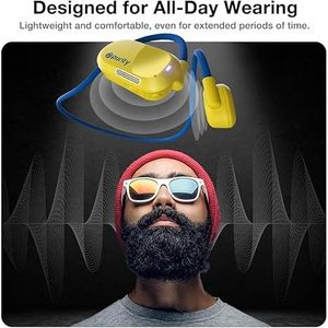 UU000141 Auricolari Bluetooth a Conduzione Aerea Reale, Cuffie Open-Ear con Doppio Microfono per Sport - Product Image 3
