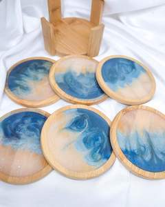 LUXURY Resin Walnut <b>Wood</b> <b>Coasters</b> for Home Deco Epoxy Resin Wooden <b>Coaster</b> Custom Luxury <b>Coaster</b> for Drink - Product Image 4