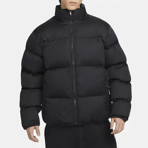 Veste matelassée en polyester rembourrée pour homme avec logo personnalisé de haute qualité, à capuche, pour l'hiver, décontractée, sportive, extérieure, doublure en coton - Product Image 1