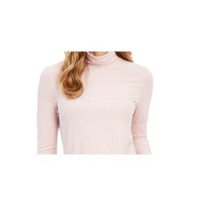 Maglione da Donna Charter Club Casual XX-Large a Collo Alto, Rosa Mélange con Motivo Stampato, Stile Lavorato a Maglia - Product Image 2
