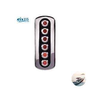 Bán hàng nóng IP67 bảng điều chỉnh gắn kết chuyển đổi biển 6 gang <span class=keywords><strong>push</strong></span> <span class=keywords><strong>button</strong></span> chuyển đổi bảng điều chỉnh thích hợp cho RV - Product Image 1