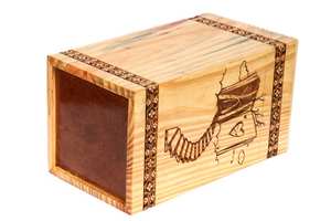 Handmade Large Rosewood <b>Urn</b> for Adults and <b>Pets</b> Engraved Memorial for <b>Ashes</b> From Funeral Cremation Personalized Wooden Casket - Product Image 3