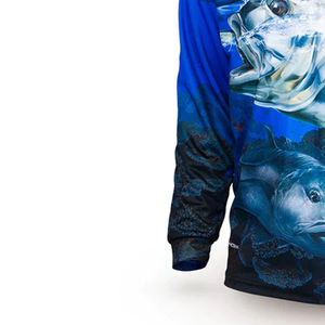 2025 camisas de pesca personalizadas profesionales al por mayor protección UV transpirable de talla grande Polo Camiseta de manga larga de secado rápido OEM - Product Image 2