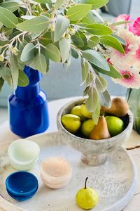 MIXTURE Friendly Modern Fancy Round Big Size Resin <b>Fruit</b> and Salad Bowls with Top Quality Handmade Serving Bowls Multi Color - Product Image 3