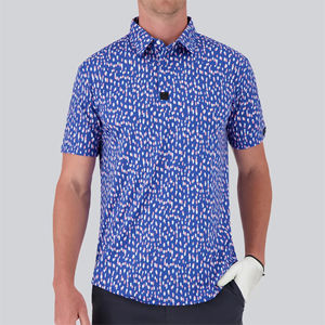 Polo de golf pour homme à manches courtes personnalisé de haute qualité avec sublimation, t-shirt de mode d'été pour les affaires avec MOQ faible - Product Image 1
