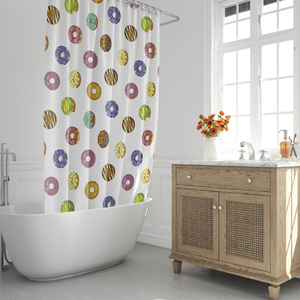 Tenda Doccia Donuts 180x200 cm. Impermeabile - Product Image 1