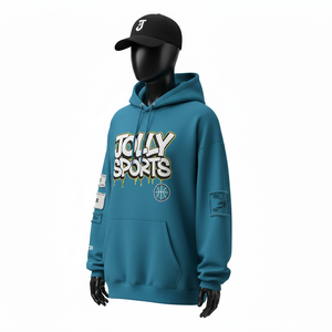 Sudadera Extra Grande para Mujer, Tela Premium de 320 GSM, Felpa de Algodón Grueso, Logotipo Personalizado con Estampado Puff, Sudadera Básica - Product Image 4