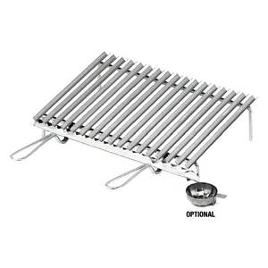 Polished Chrome Stainless Steel <b>BBQ</b> Grill 60x40cm Grease Collection 20650 Model - Product Image 1