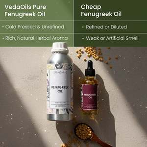 Aceite de Fenogreco Puro para el Crecimiento del Cabello, Producto para el Cuidado del Cuero Cabelludo con Aceite de Almendras Dulces para Cabello Seco o Dañado, Uso Doméstico - Product Image 3