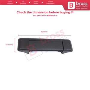 มือจับประตูด้านนอกขวาสีดำ รุ่น BDP1444-2 สำหรับ 19 Super 5 Express Rapid Extra 7700793253 - Product Image 5