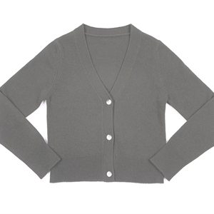 ODM OEM Women's <b>Cardigan</b> with Vee Neck Regular-Fitting Long Sleeves Thin Knitted Chinese Style for Autumn Season - Product Image 1